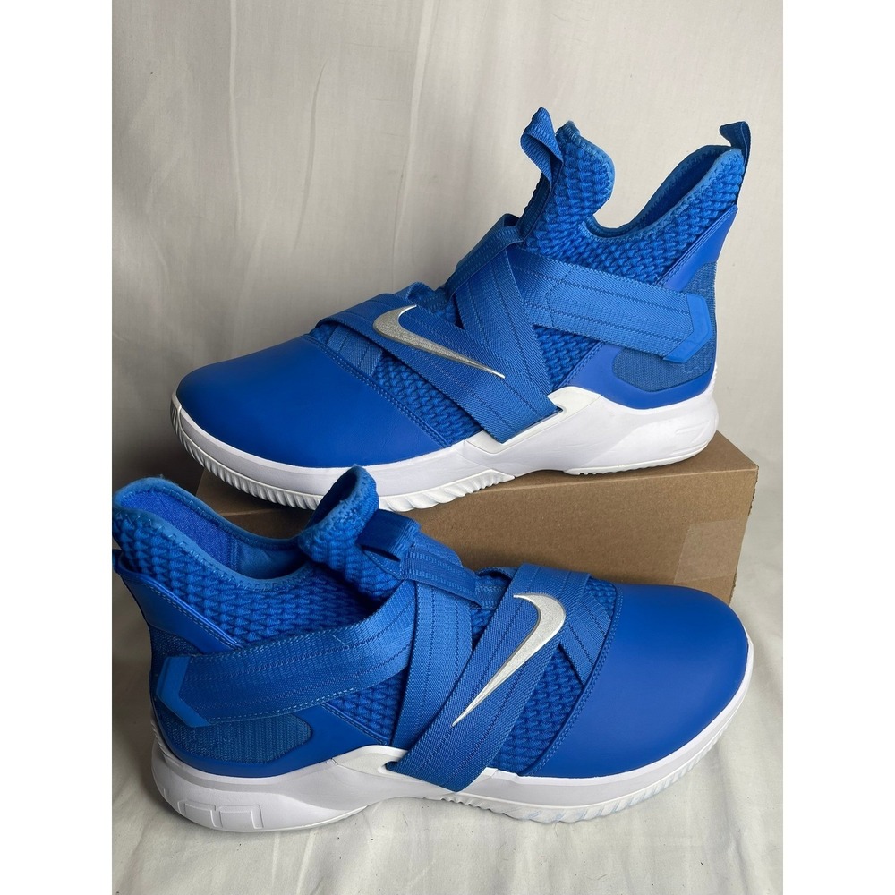 Nike Lebron Soldier 12 Game Royal Blue Mens Basketball Shoes AT3872-404 Sz 16.5